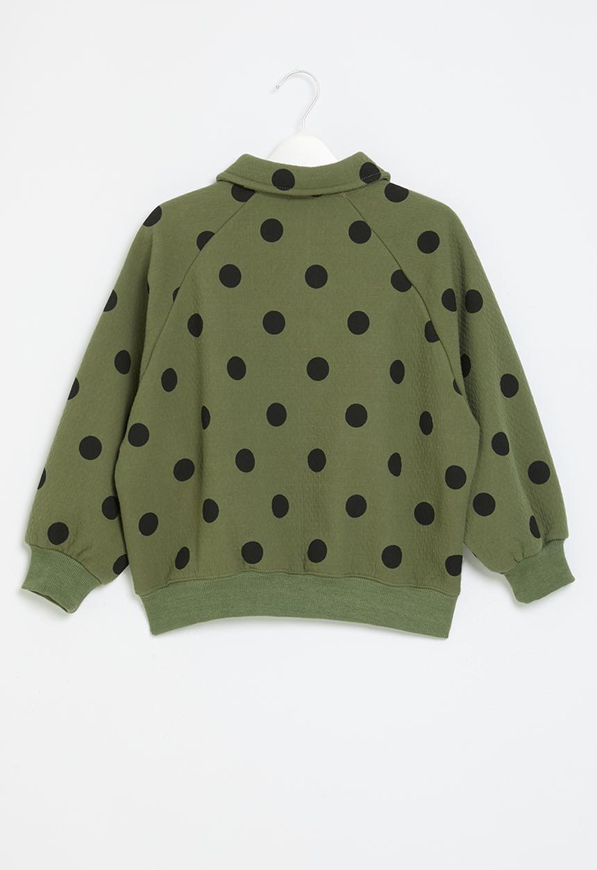 Pop Candy - Polka dot jacket - Green & black