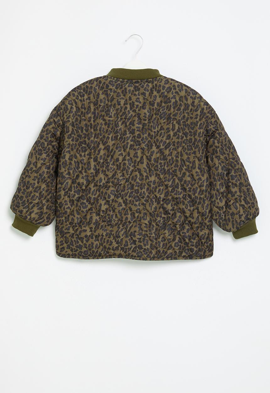 Pop Candy - Leopard print jacket - khaki