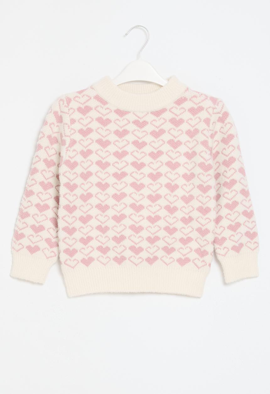 Pop Candy - Knitted jersey - purple & white