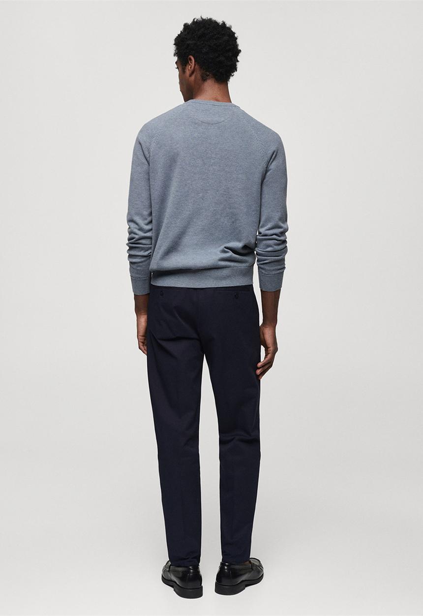 MANGO - Sweater ten - whitish blue