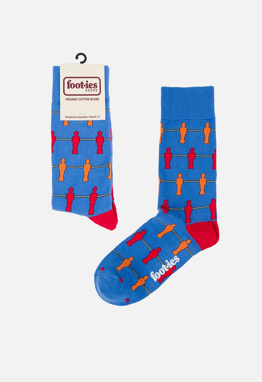Foot-ies - Foosball Organic Cotton Sock - Blue