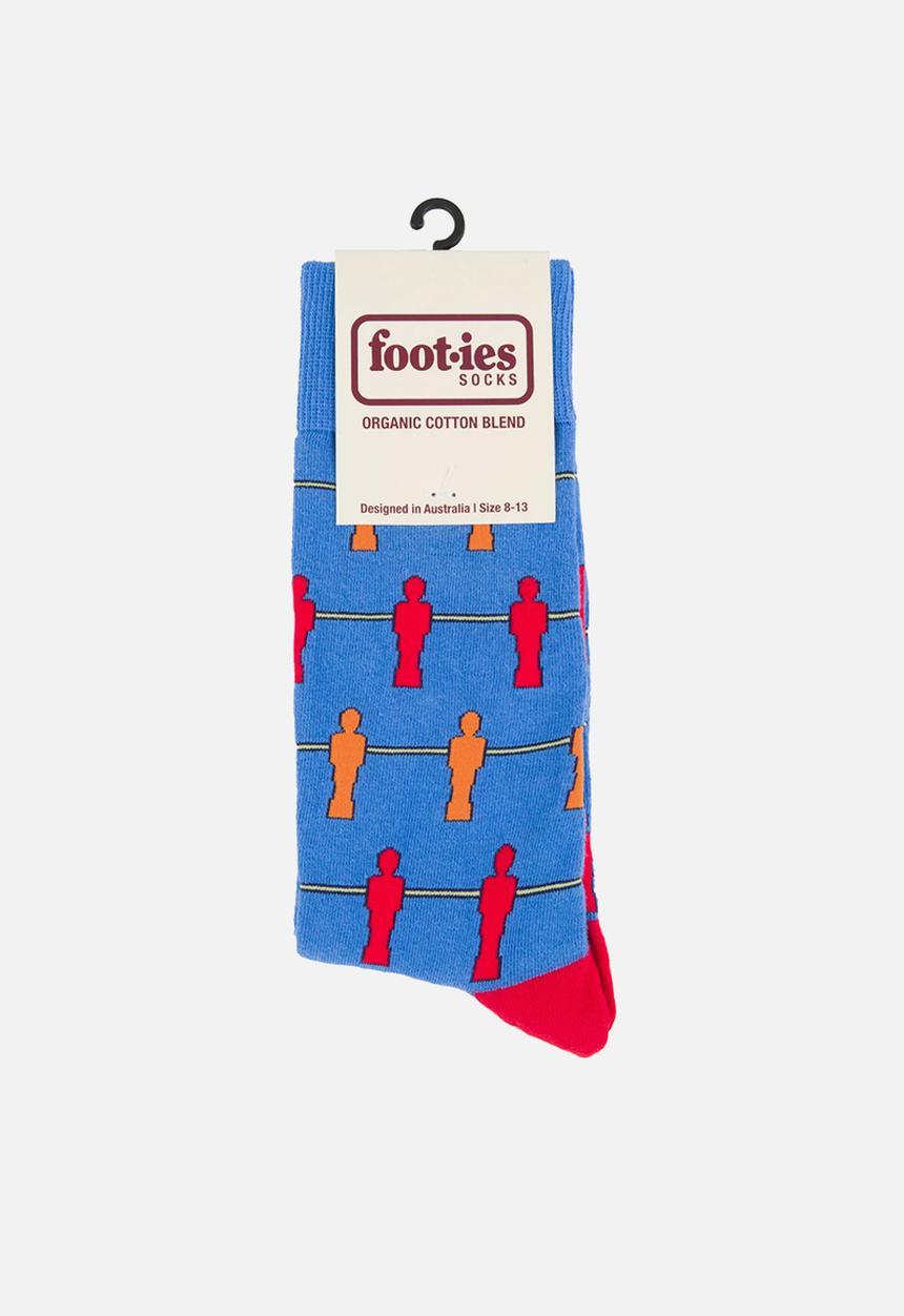 Foot-ies - Foosball Organic Cotton Sock - Blue
