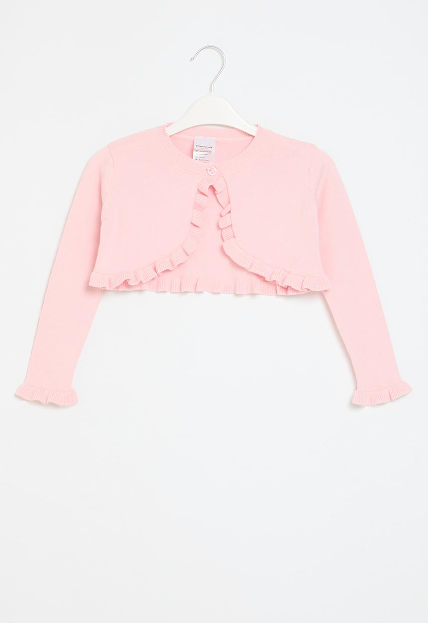 Pop Candy - Frilled cropped top-pink