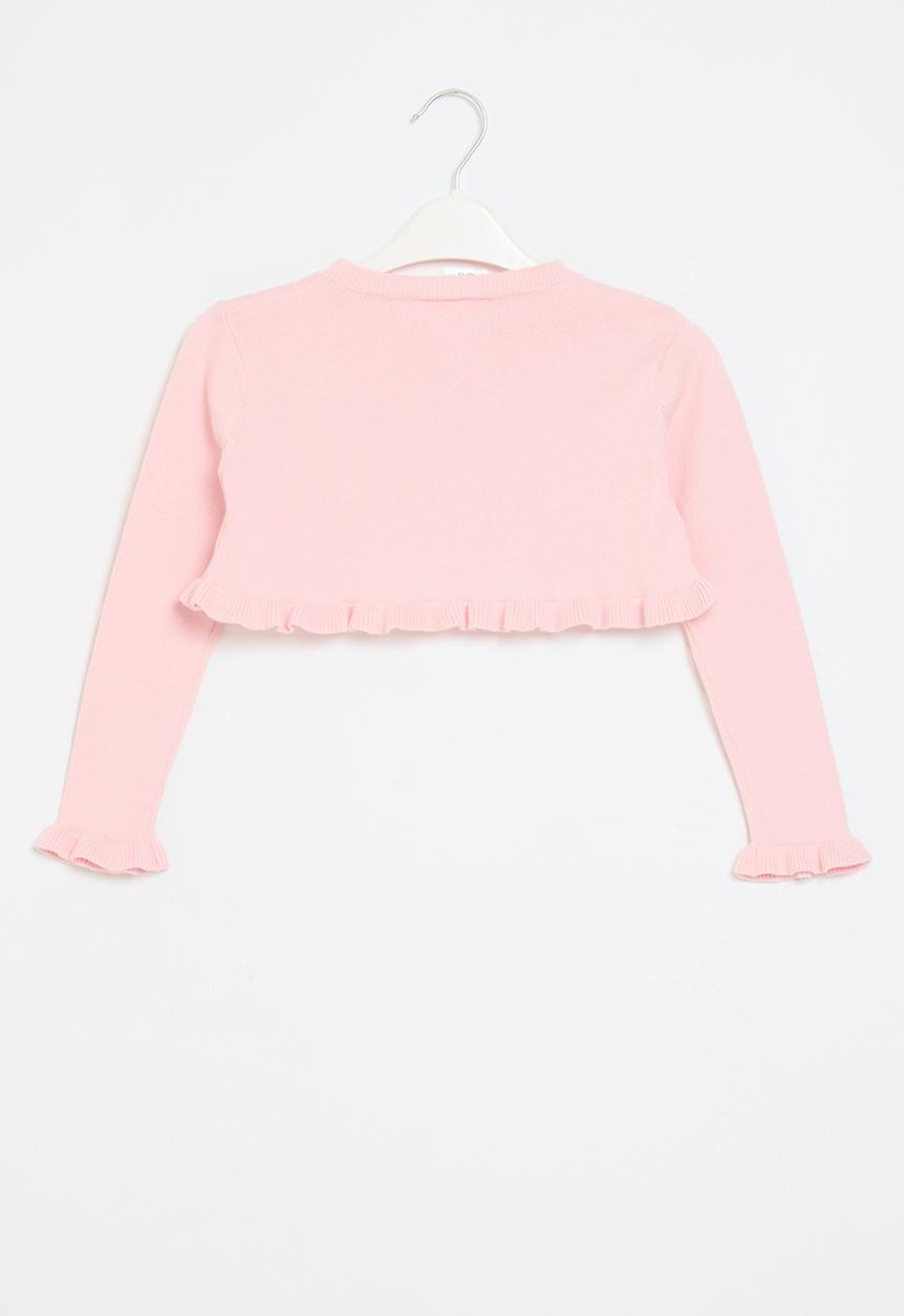 Pop Candy - Frilled cropped top-pink