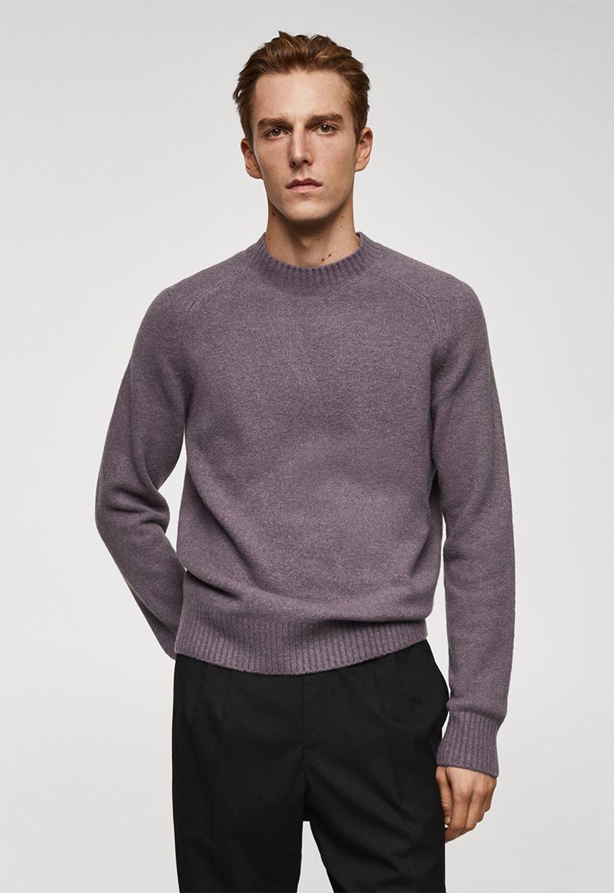 MANGO - Sweater moss - pastel purple