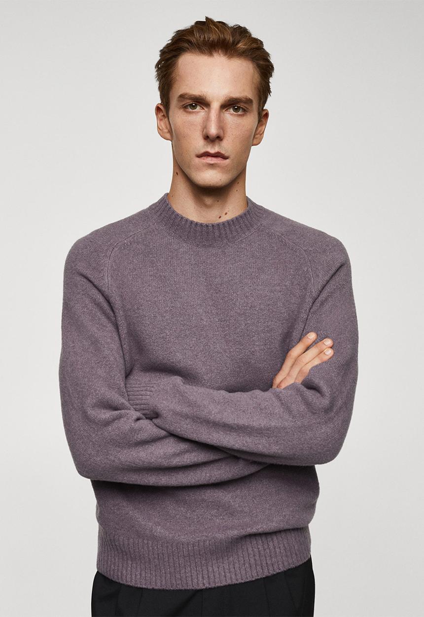 MANGO - Sweater moss - pastel purple
