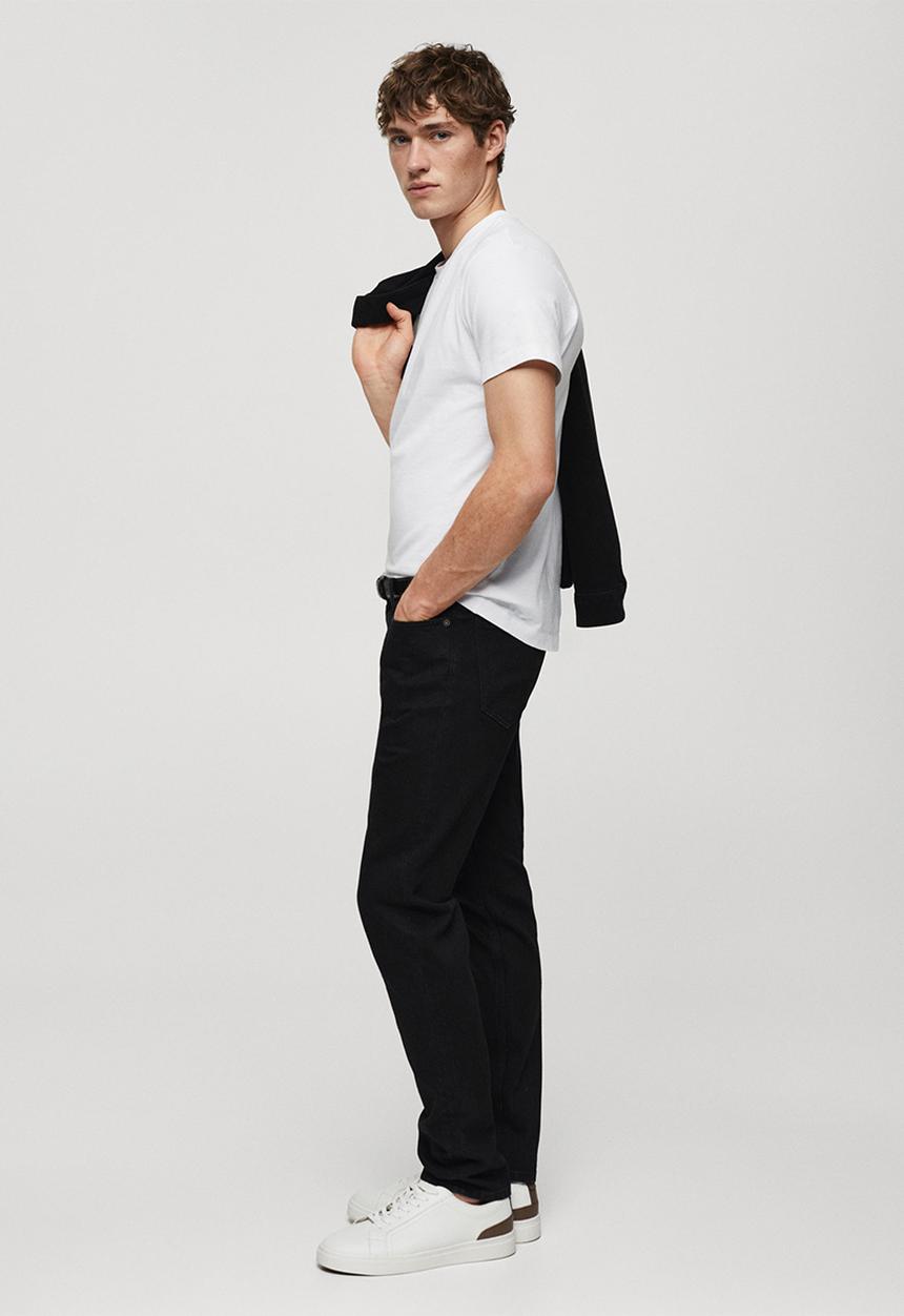 MANGO - Jeans jan - black denim