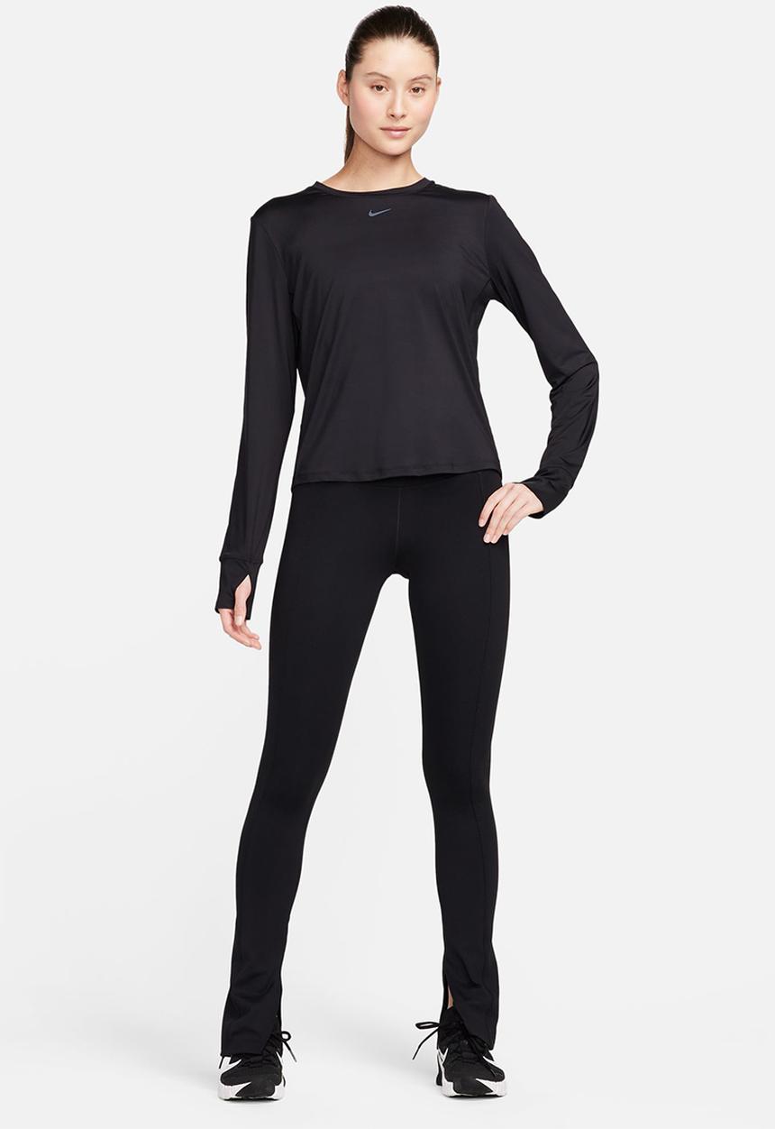 Nike - W Nk One Classic Df Ls Top - Black/Black