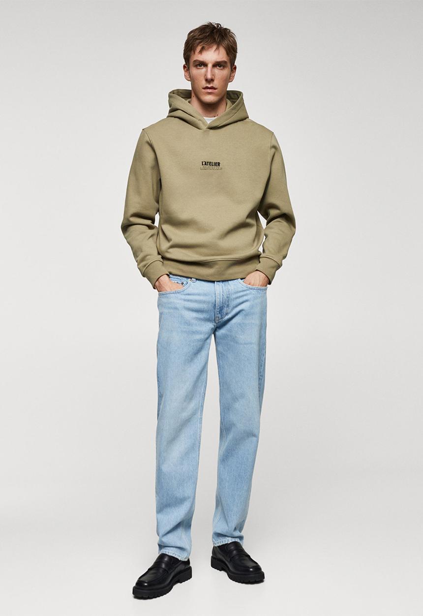 MANGO - Sweat shirt atelier - khaki