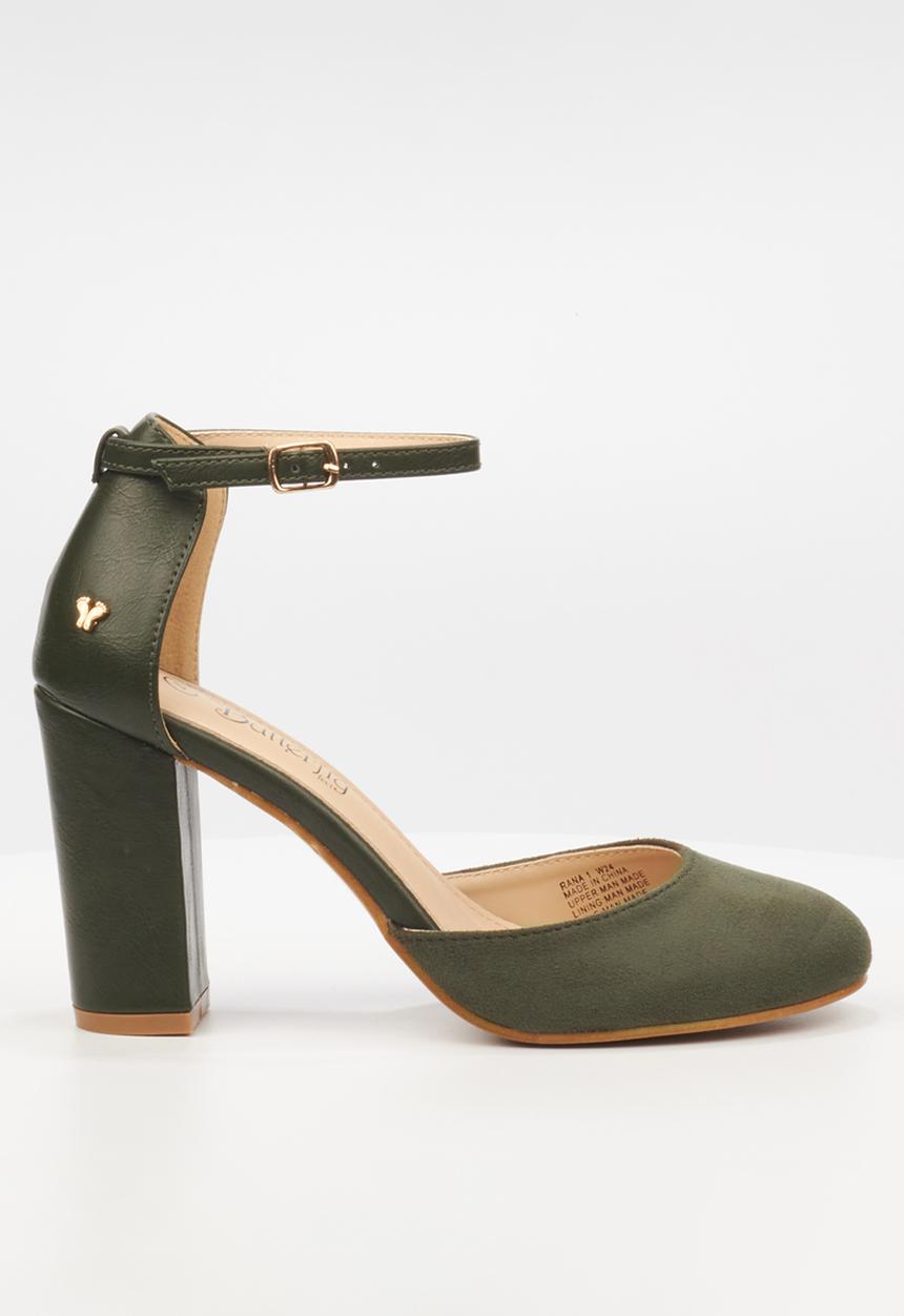Butterfly Feet - Rana 1 block heel - olive