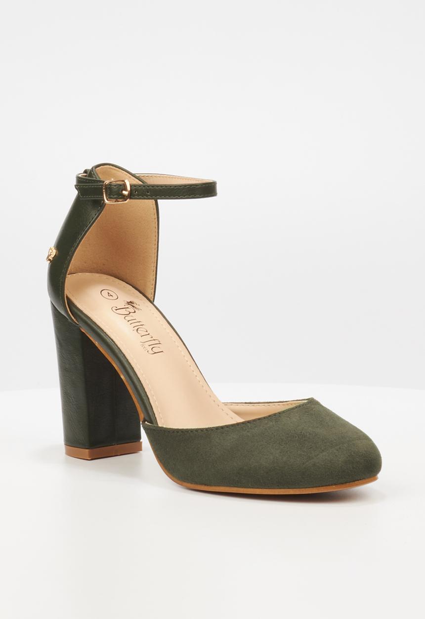 Butterfly Feet - Rana 1 block heel - olive