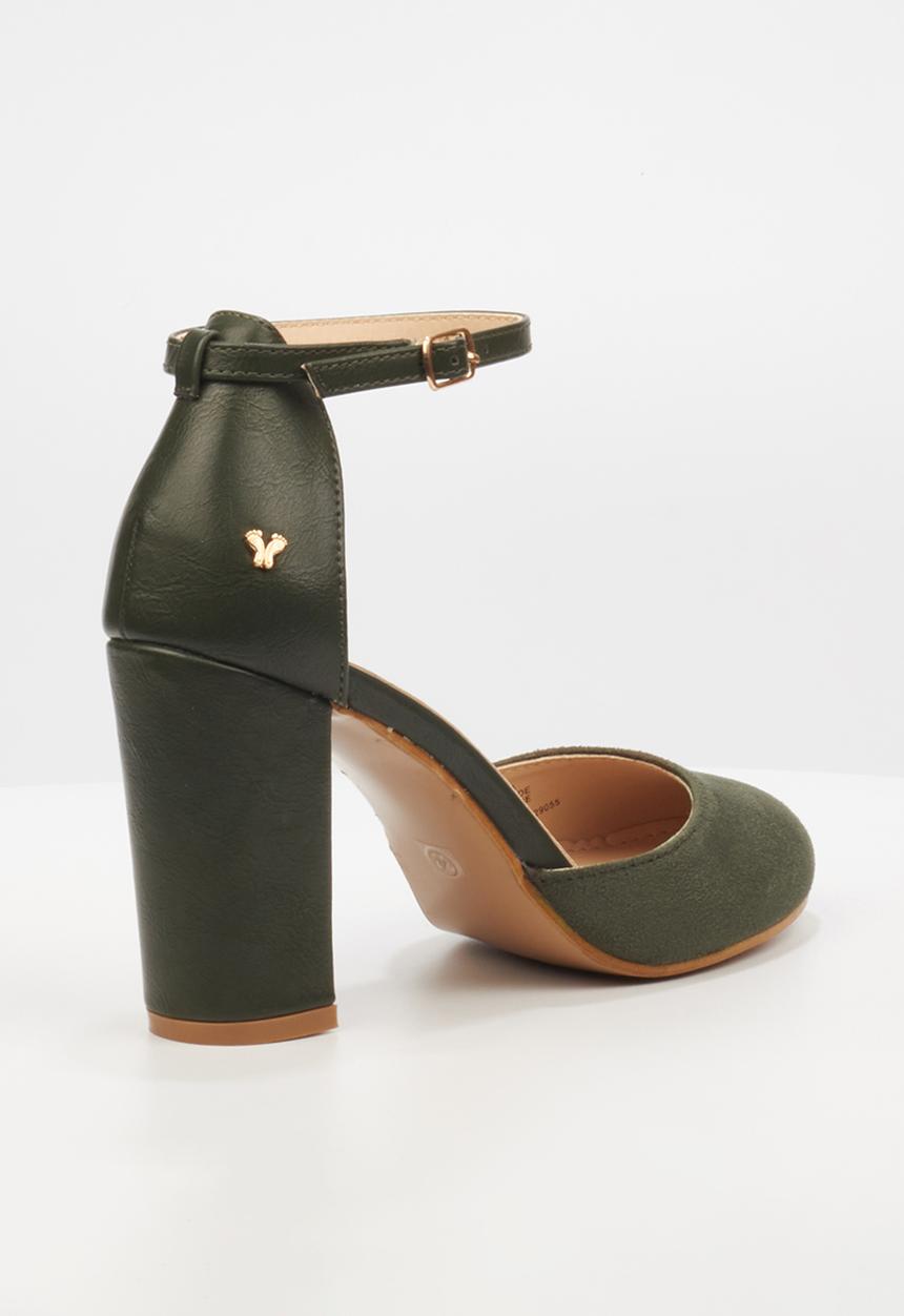 Butterfly Feet - Rana 1 block heel - olive