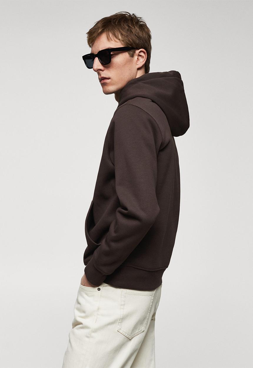 MANGO - Sweatshirt bono - dark brown
