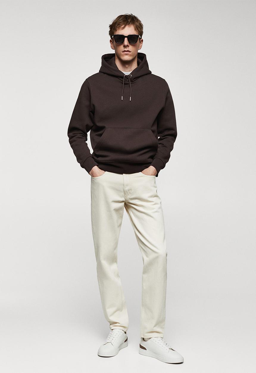 MANGO - Sweatshirt bono - dark brown