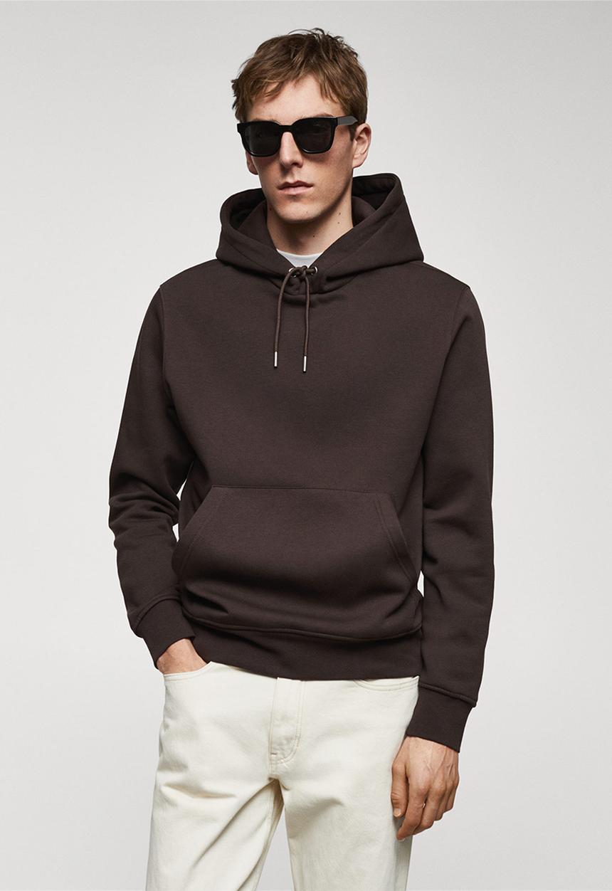MANGO - Sweatshirt bono - dark brown