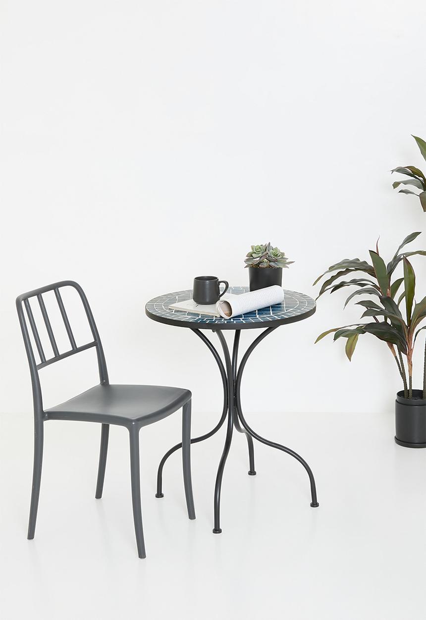 H&S - Bistro tile table - blue