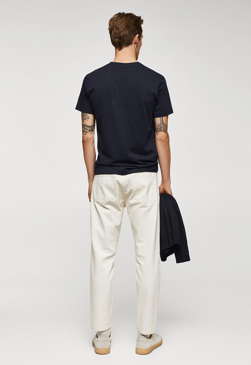 MANGO - T-shirt cherlo - navy