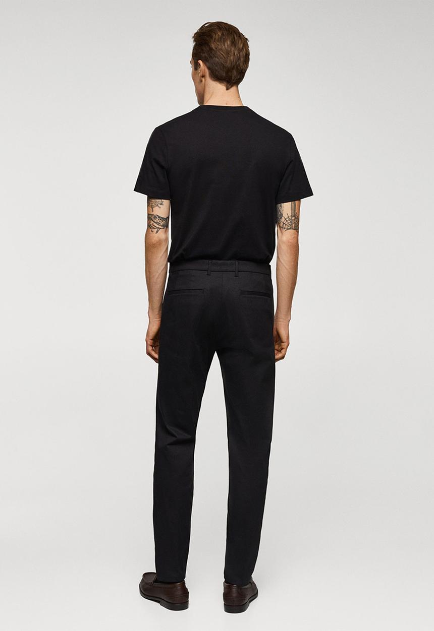MANGO - T-shirt cherlo - black