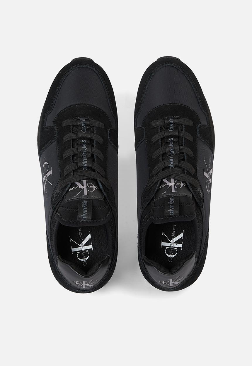 Calvin Klein - Retro runner sock laceup - triple black