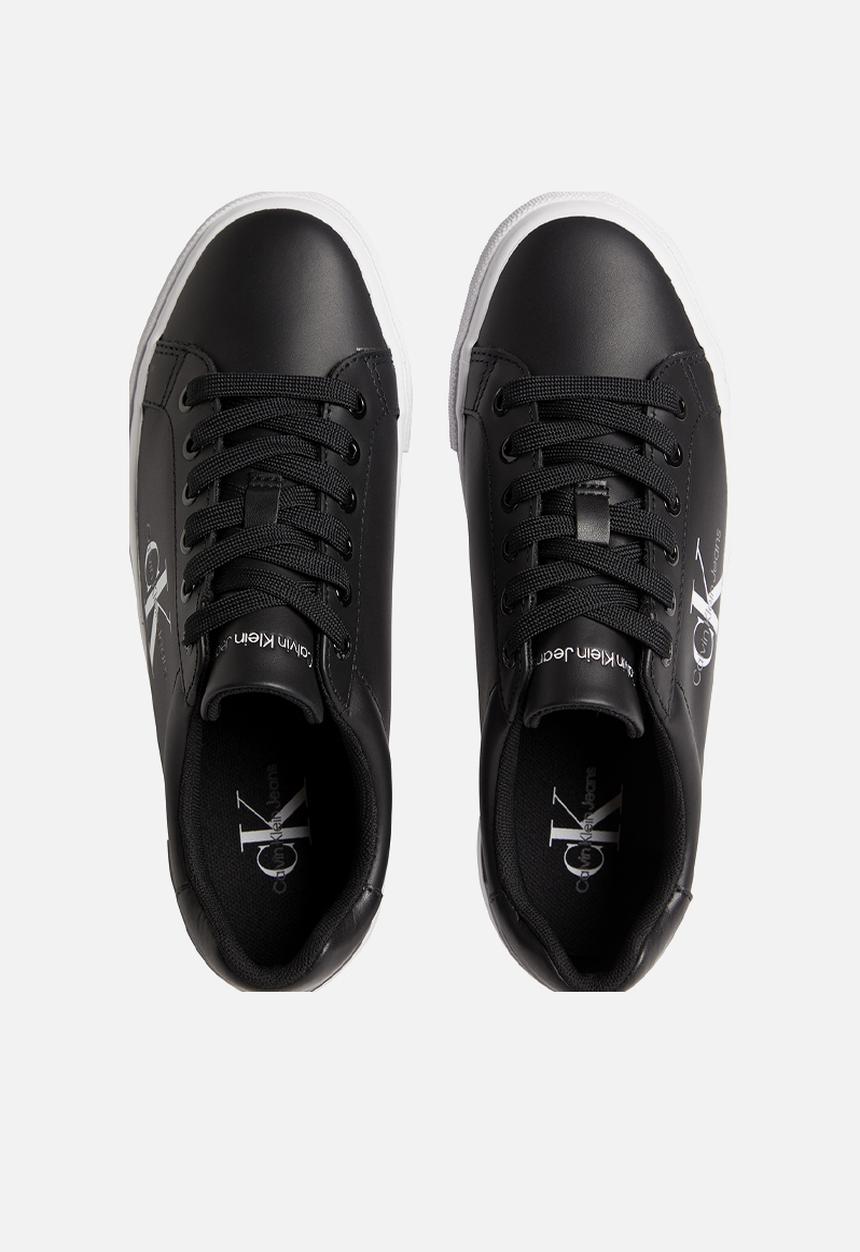 Calvin Klein - Bold vulc flatform lace-up lth wn - black/bright white