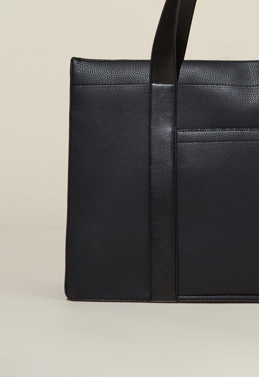 Rubi - The stand by tote - black pebble