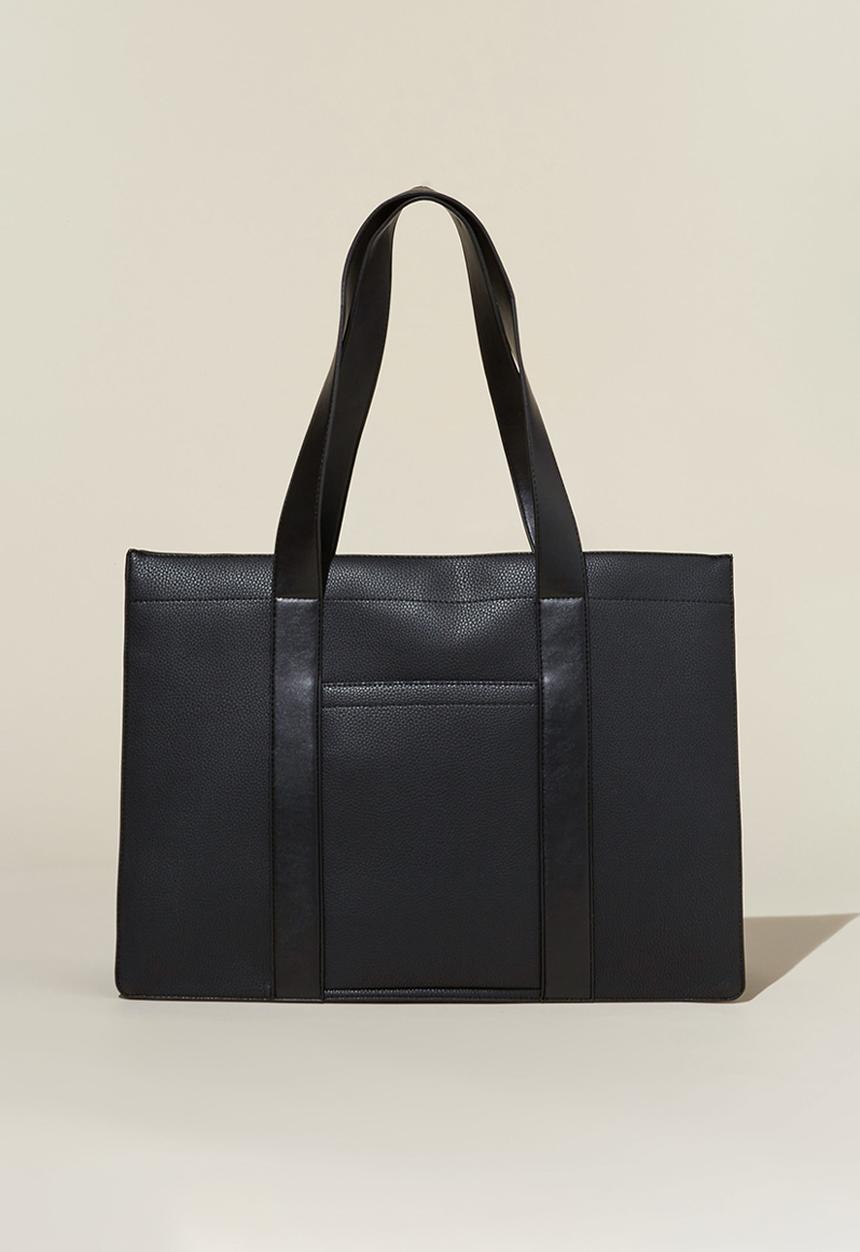 Rubi - The stand by tote - black pebble