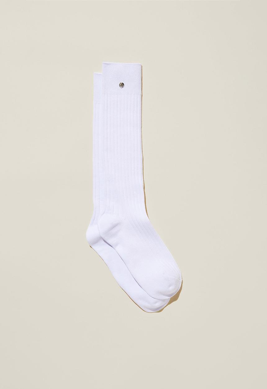 Rubi - 90S Sport Sock - White