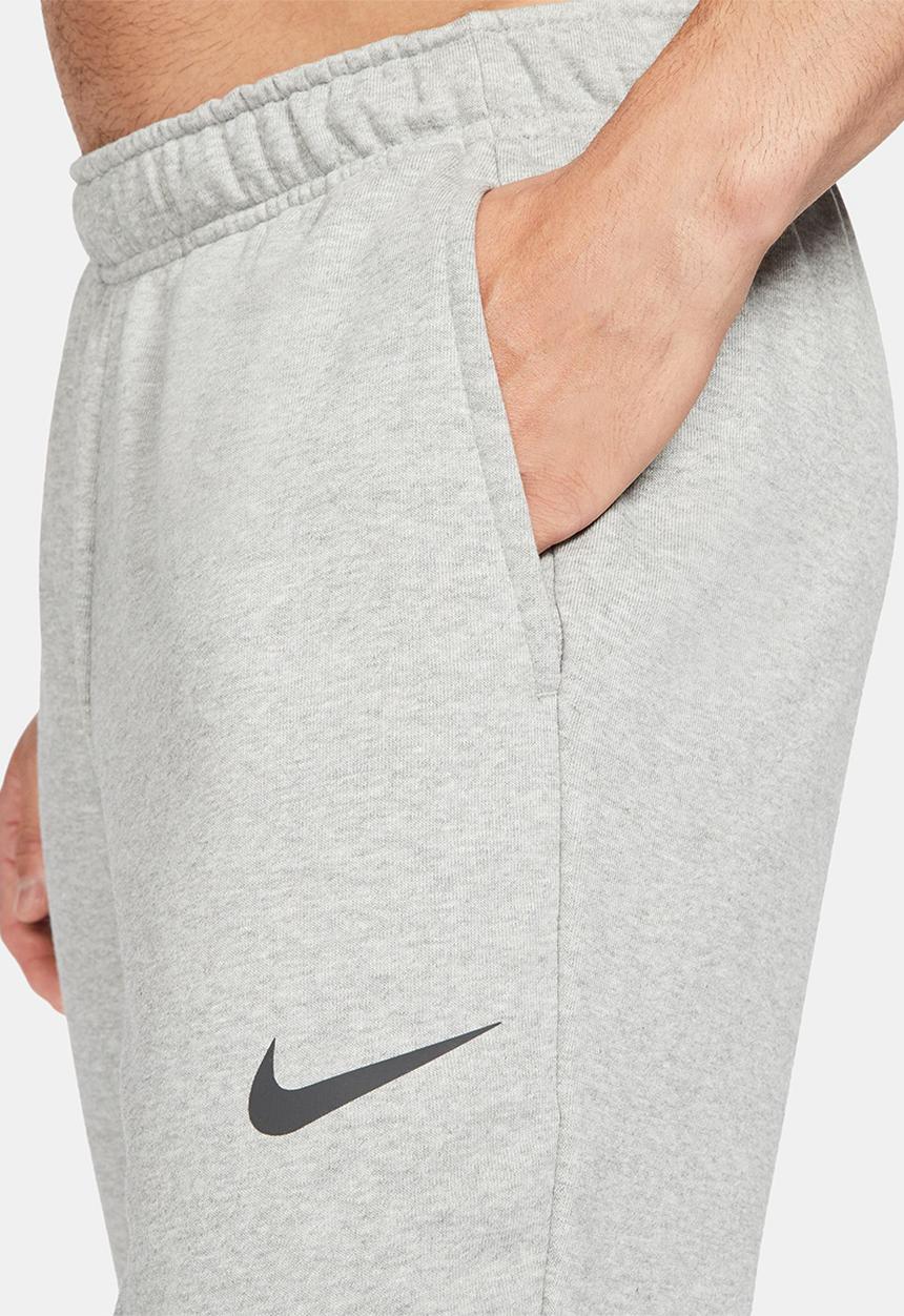 Nike - Dri-FIT Taper Fitness Fleece Trouser - dark grey heather & black 