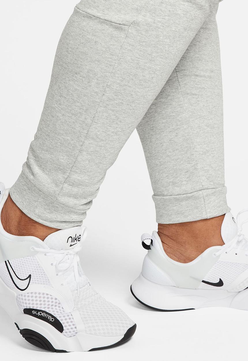 Nike - Dri-FIT Taper Fitness Fleece Trouser - dark grey heather & black 