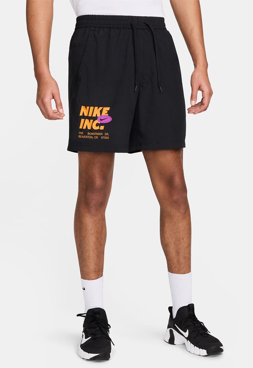 Nike - Form  Dri-FIT 7" Unlined fitness short- black/sundial/vivid purple 