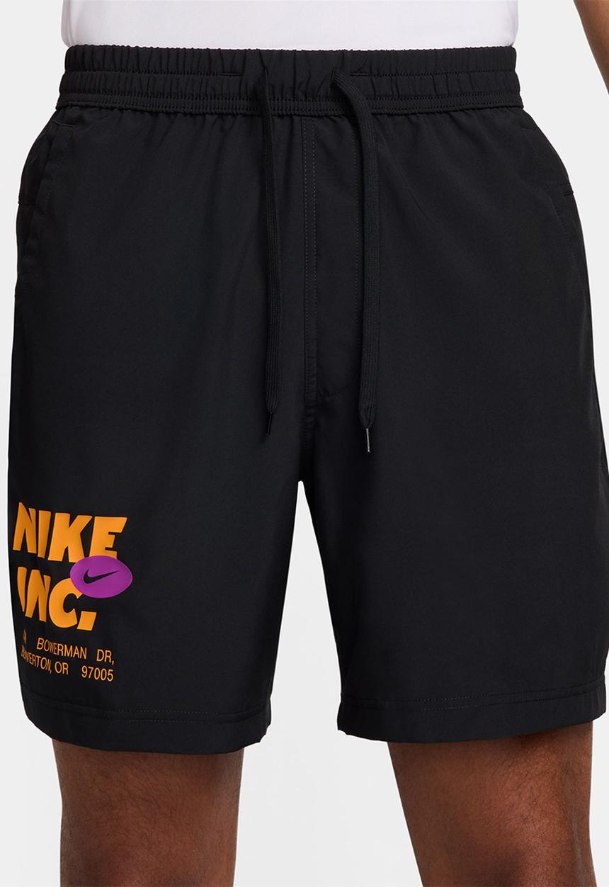 Nike - Form  Dri-FIT 7" Unlined fitness short- black/sundial/vivid purple 