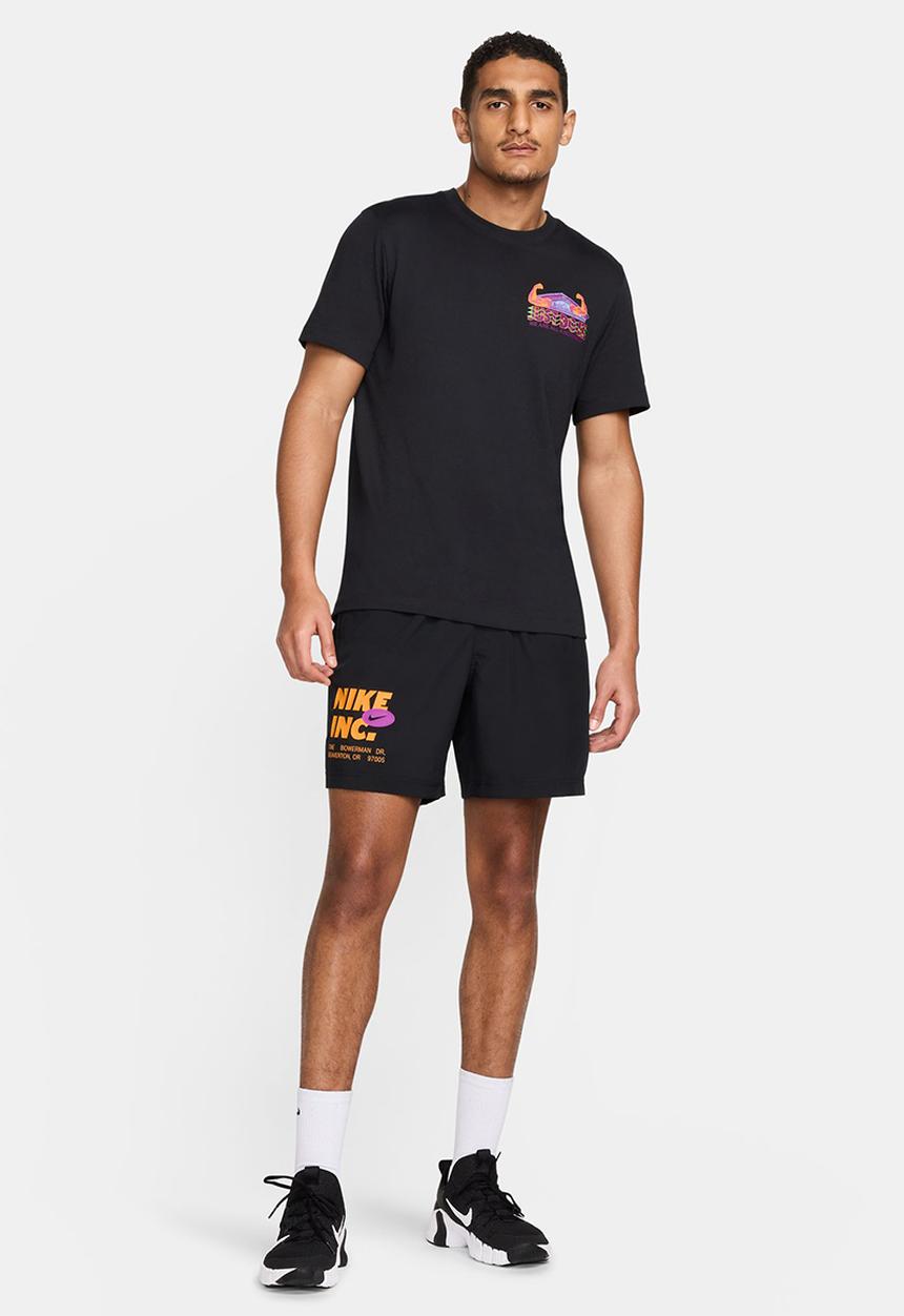 Nike - Form  Dri-FIT 7" Unlined fitness short- black/sundial/vivid purple 