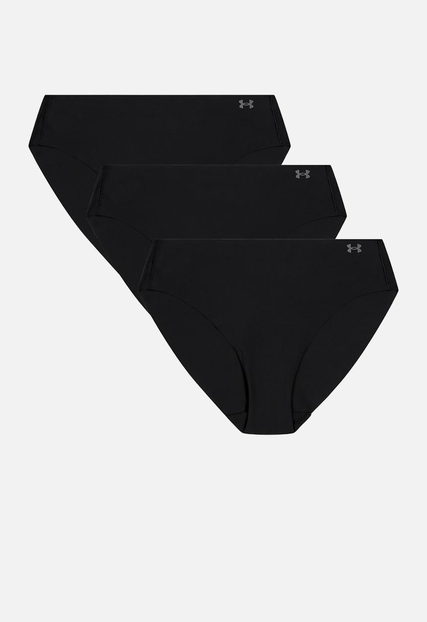 Under Armour - Underwear Bikini UA PURE STRETCH NO SHOW BIKINI-SOLID 3PK - black