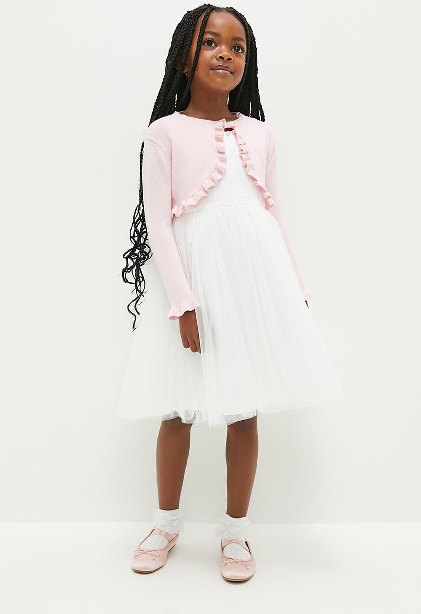 Pop Candy - Bow detail occasion dress - white