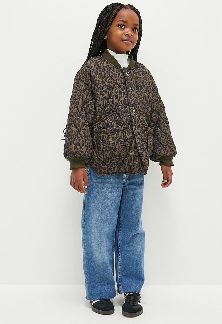Pop Candy - Leopard print jacket - khaki