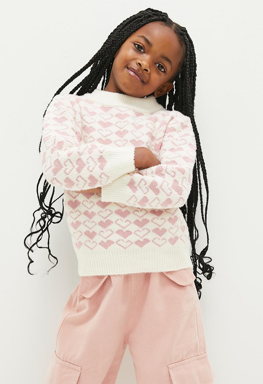 Pop Candy - Knitted jersey - purple & white
