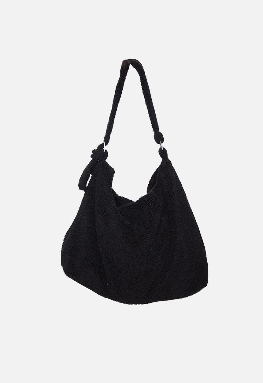PrettyLittleThing - Black oversized borg tote bag - black