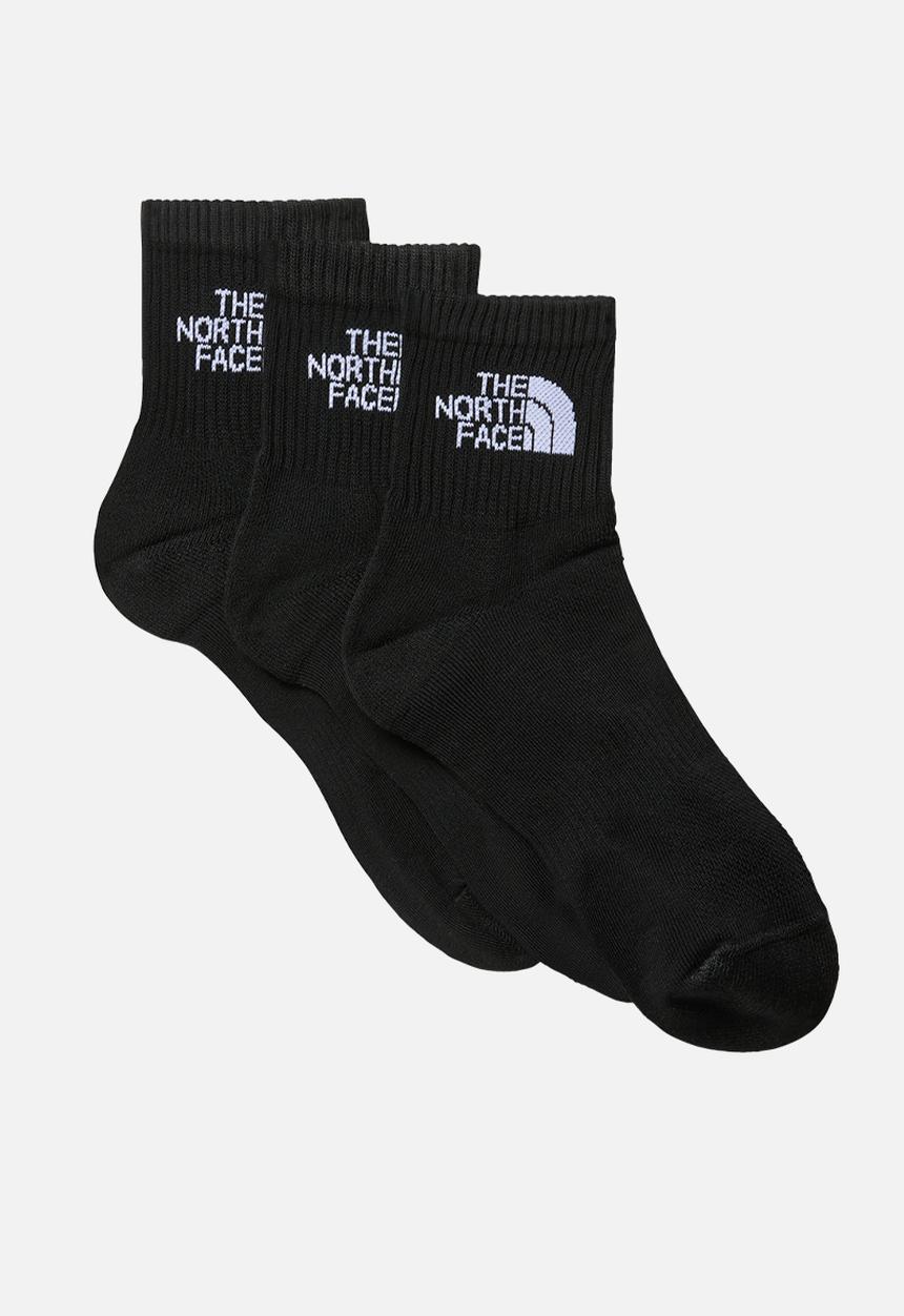 The North Face - Multi sport cush quarter sock 3 pack - black