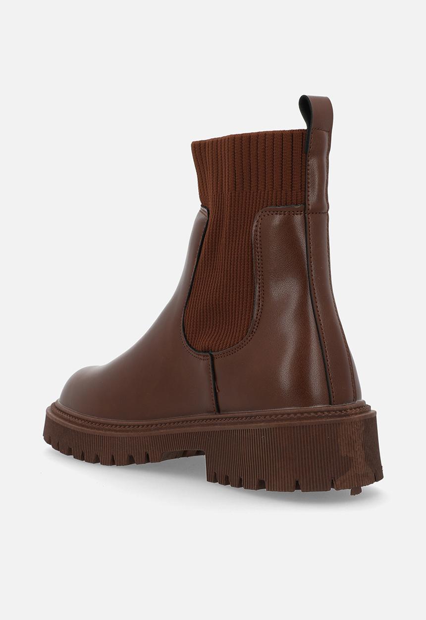 Superbalist - Nia sock boot - brown