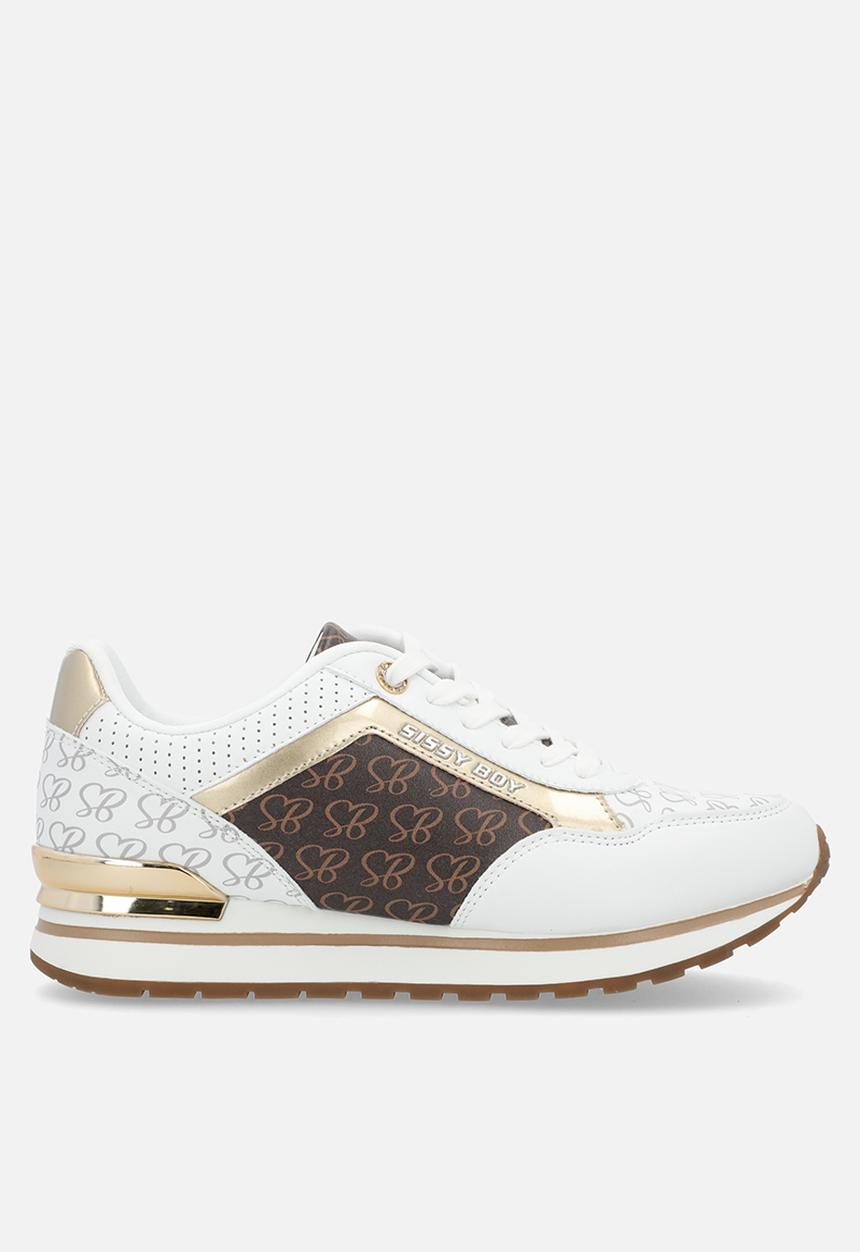 SISSY BOY - Serena sneaker - white/brown