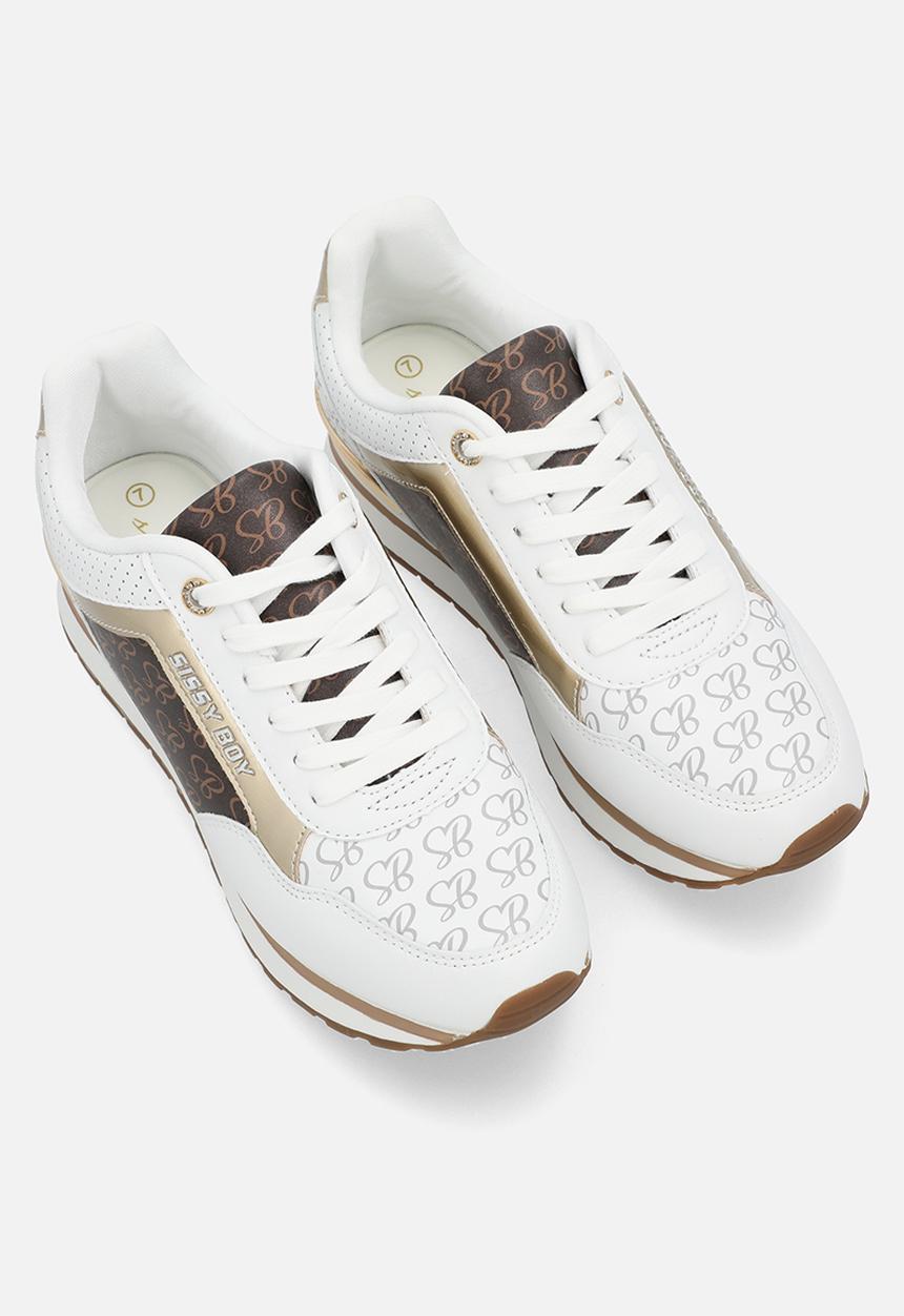 SISSY BOY - Serena sneaker - white/brown