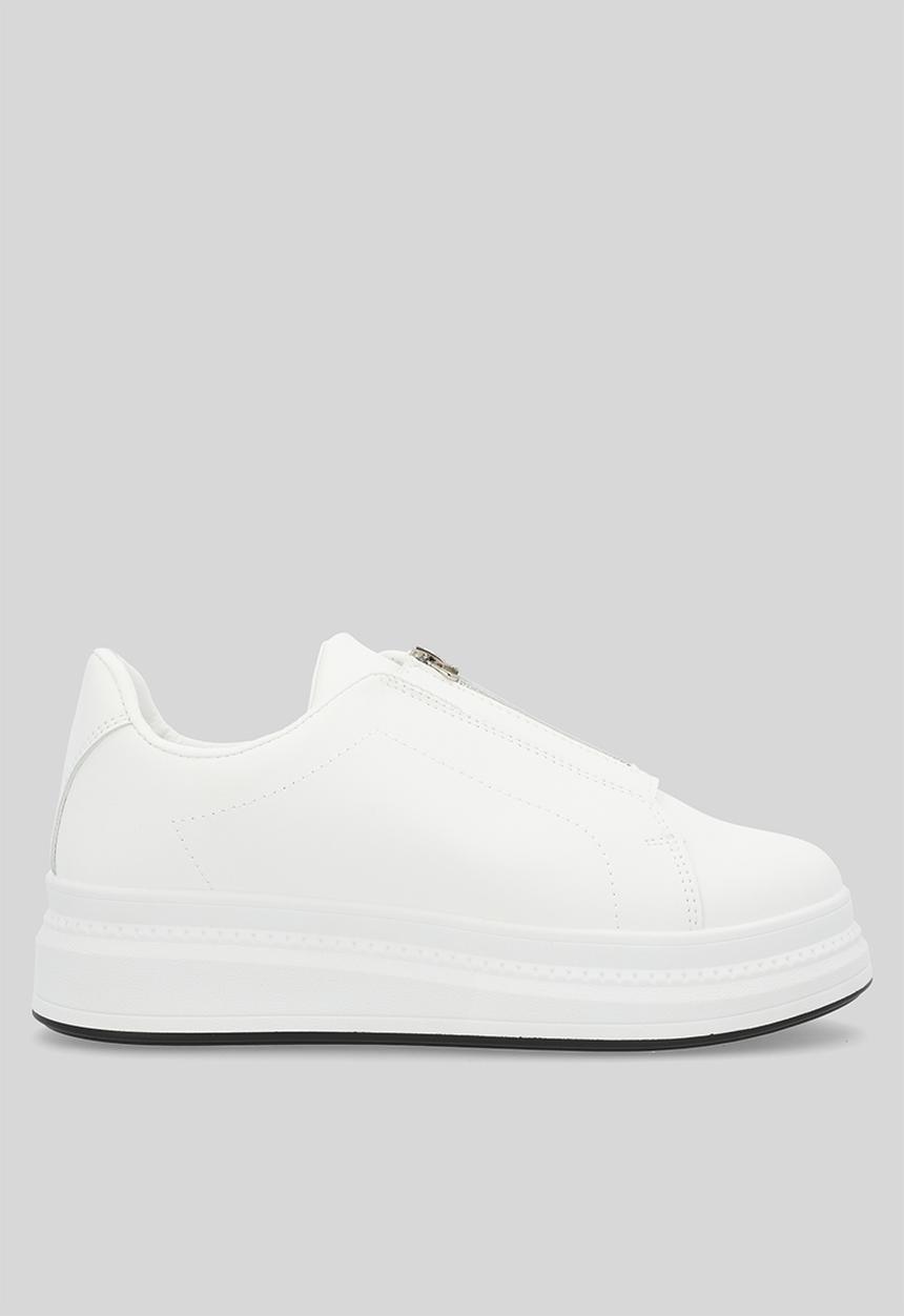 Superbalist - Amadi zip slip-on - white