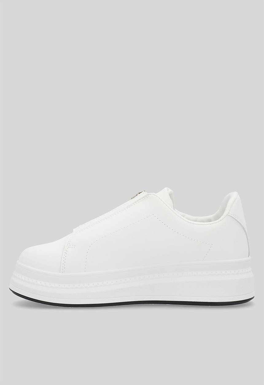 Superbalist - Amadi zip slip-on - white