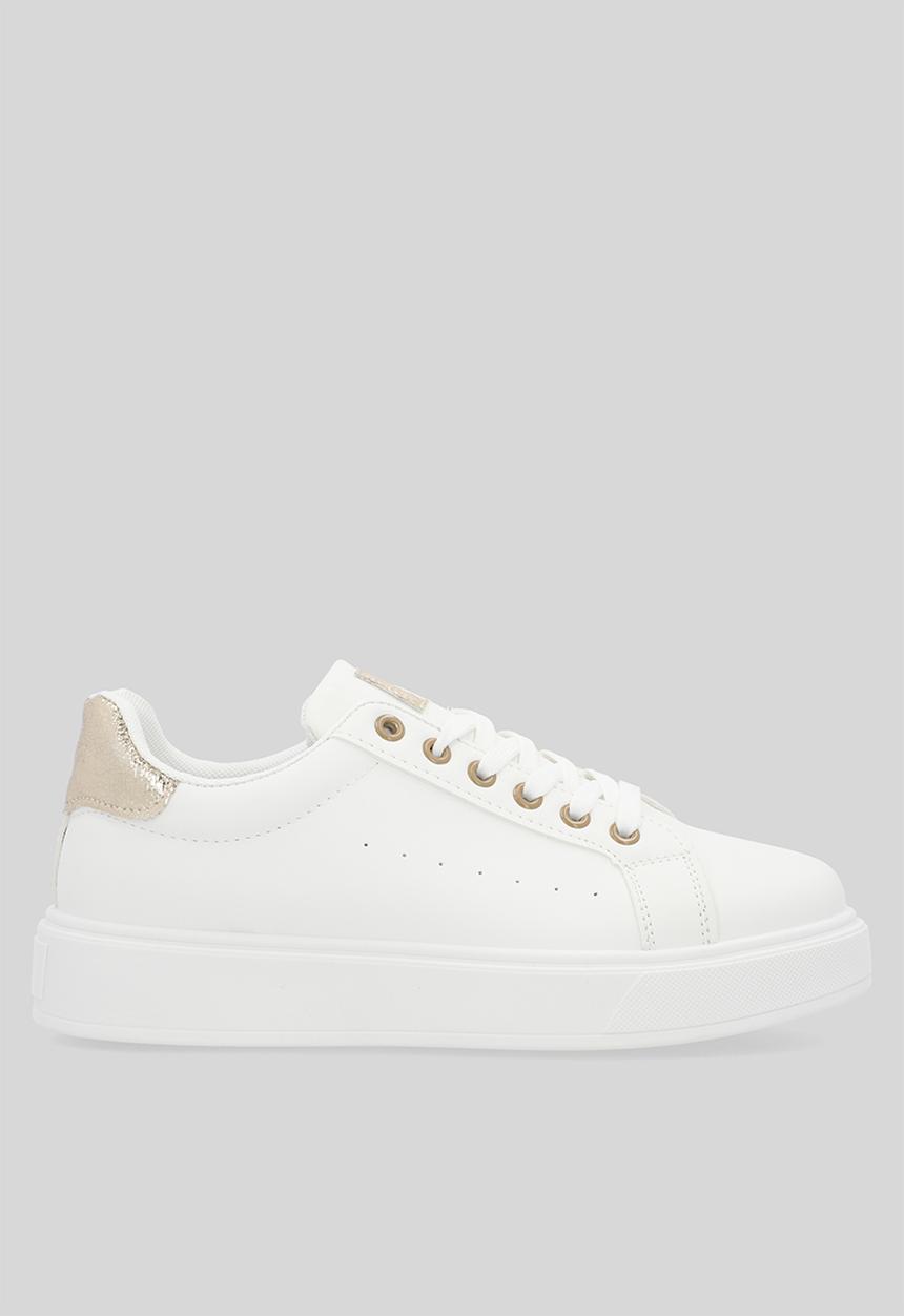 Madison® - Teagan sneaker - white & gold
