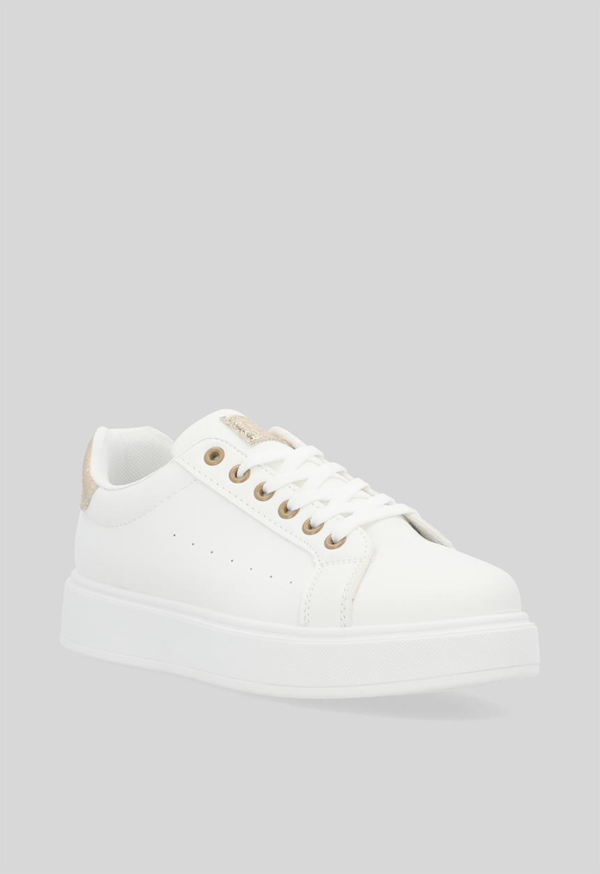 Madison® - Teagan sneaker - white & gold