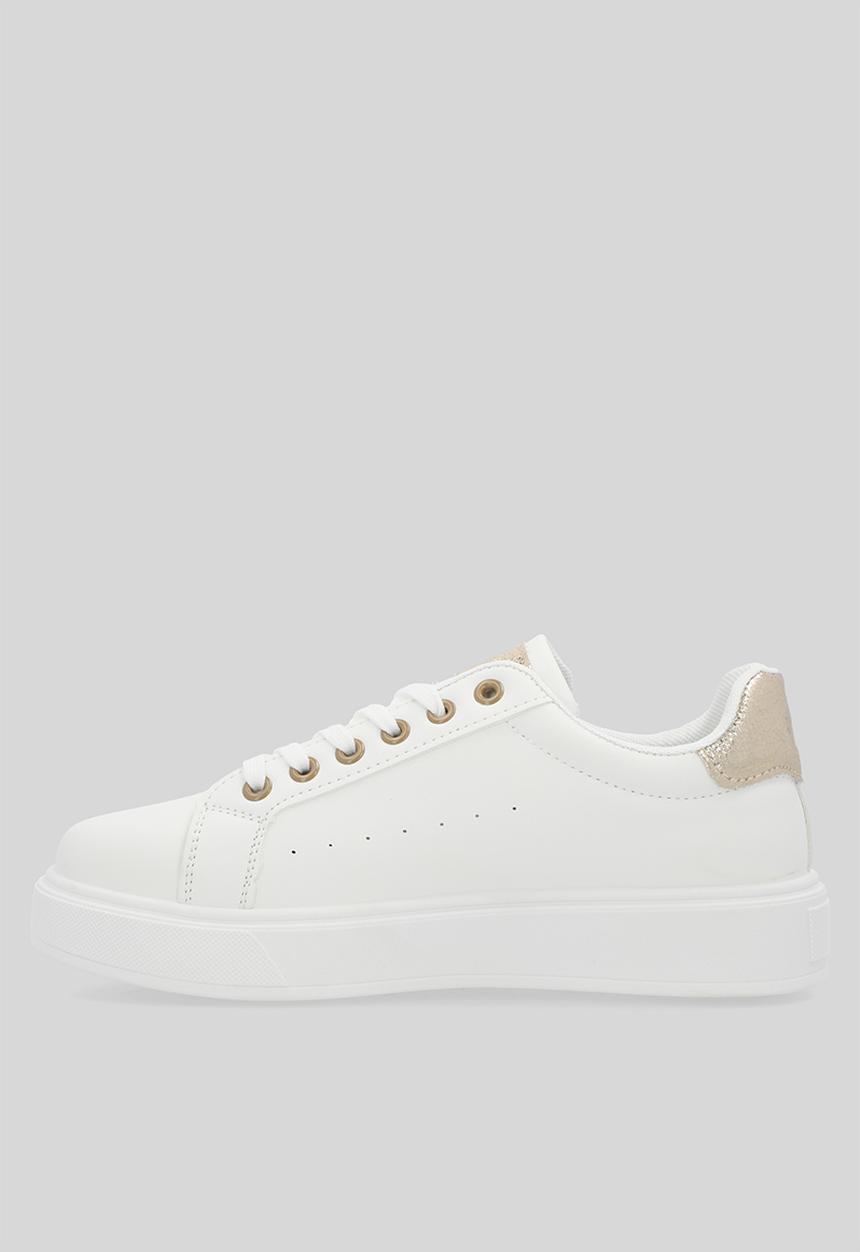 Madison® - Teagan sneaker - white & gold
