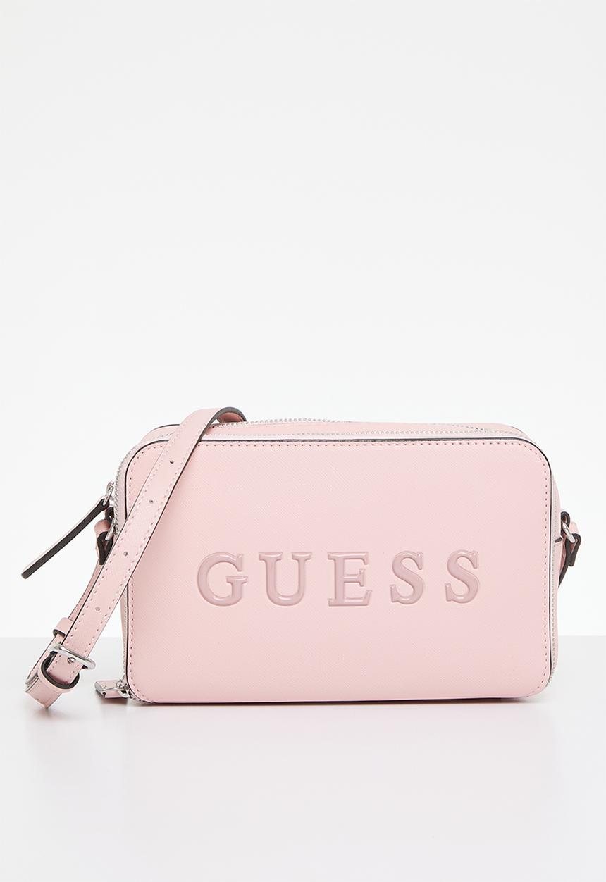 GUESS - Artemis mini dbl zip crossbody - powder