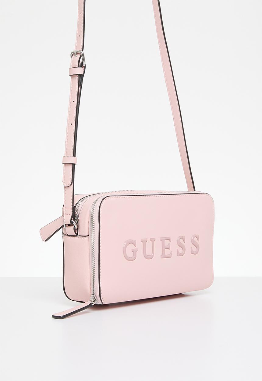 GUESS - Artemis mini dbl zip crossbody - powder