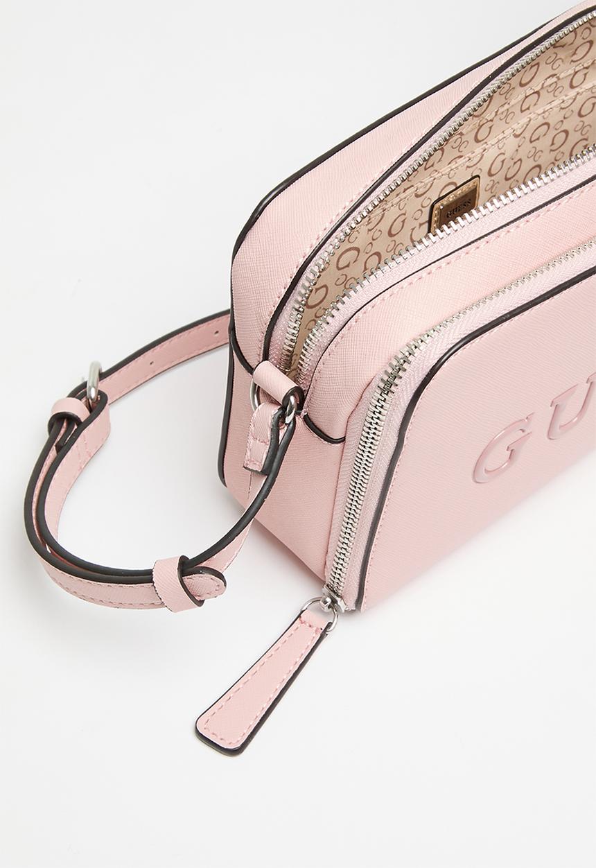 GUESS - Artemis mini dbl zip crossbody - powder