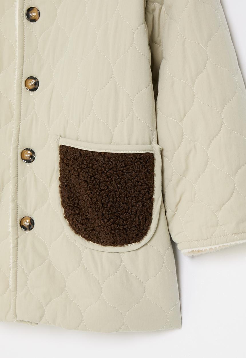 Pop Candy - Quilted jacket - cement & brown